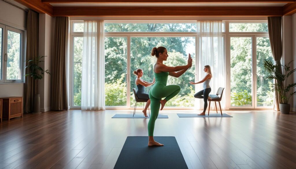 tree pose modifications for beginners