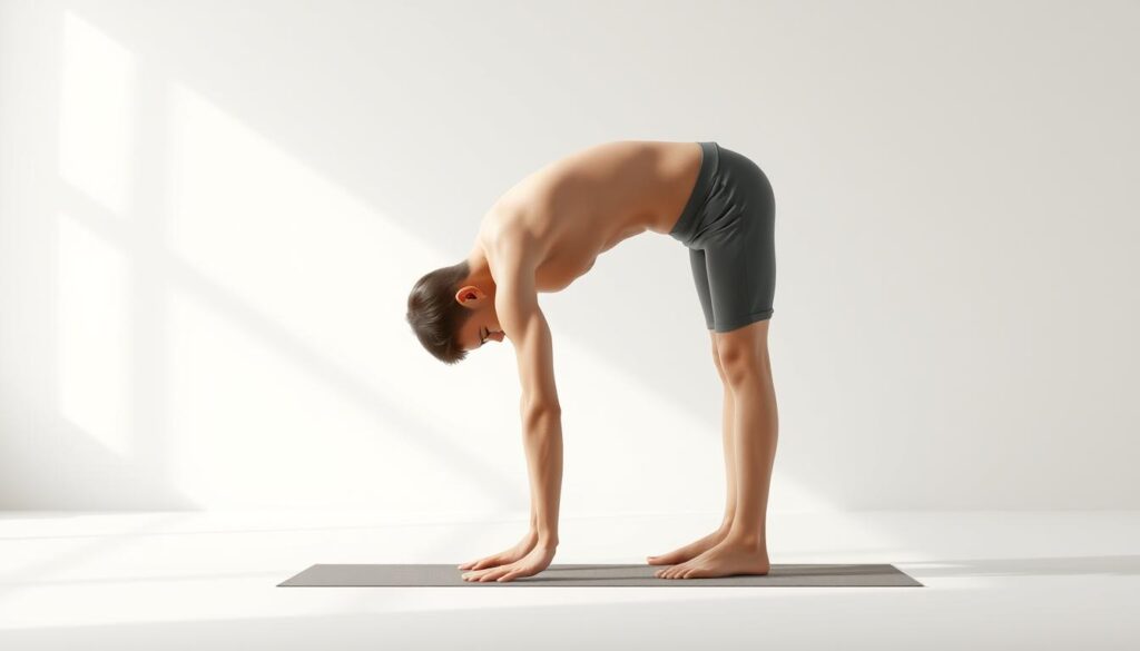 yoga standing forward bend pose